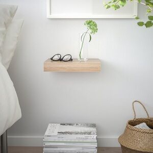 IKEA LACK Wall Shelf - white stained oak effect